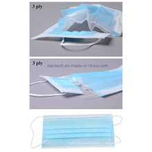 Elastic PP Non Woven Disposable Medical Mouth Mask